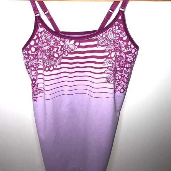 Patagonia Tops - Patagonia Spaghetti Strap Purple Floral Tank Top